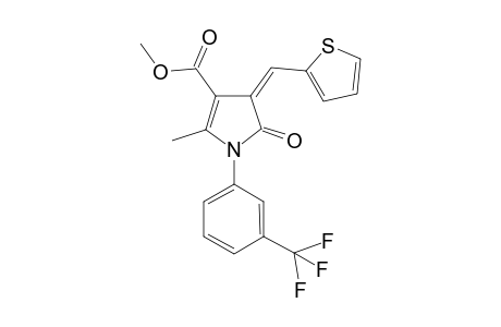 (4Z)-2-methyl-5-oxo-4-(thiophen-2-ylmethylidene)-1-[3-(trifluoromethyl)phenyl]-3-pyrrolecarboxylic acid methyl ester