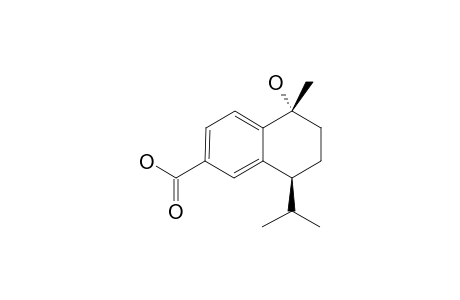 1.alpha.-hydroxy-4.alpha.H-1,2,3,4-tetrahydrocadalen-15-oic acid