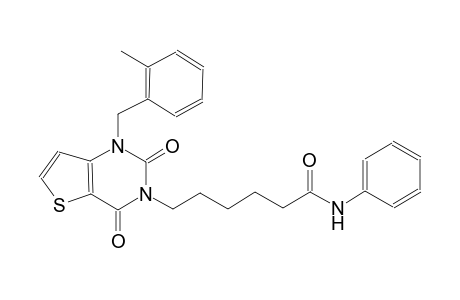 6-(1-(2-methylbenzyl)-2,4-dioxo-1,4-dihydrothieno[3,2-d]pyrimidin-3(2H)-yl)-N-phenylhexanamide
