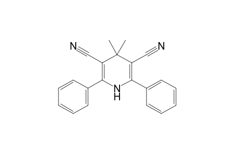4,4-Dimethyl-2,6-diphenyl-1,4-dihydro-3,5-pyridinedicarbonitrile