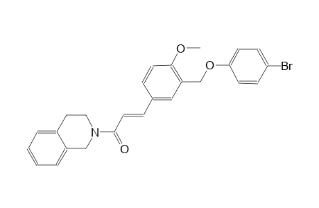 2-((2E)-3-{3-[(4-bromophenoxy)methyl]-4-methoxyphenyl}-2-propenoyl)-1,2,3,4-tetrahydroisoquinoline