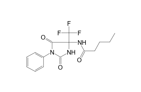 N-[2,5-dioxo-1-phenyl-4-(trifluoromethyl)-4-imidazolidinyl]pentanamide