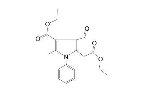 5-(2-Ethoxy-2-keto-ethyl)-4-formyl-2-methyl-1-phenyl-pyrrole-3-carboxylic acid ethyl ester