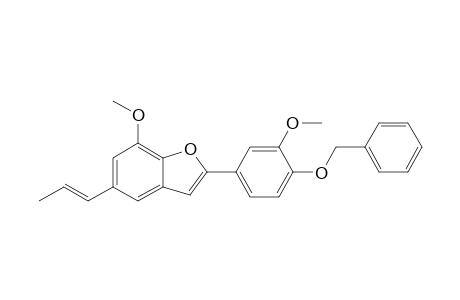 (E/Z)-2-(4-Benzyloxy-3-methoxyphenyl)-7-methoxy-5-(propenyl)benzofuran