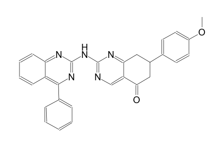 7-(4-methoxyphenyl)-2-[(4-phenyl-2-quinazolinyl)amino]-7,8-dihydro-5(6H)-quinazolinone