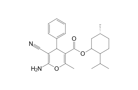 2-Amino-3-cyano-5-[(-)-(1'R,2'S,5'R)-menthyloxycarbonyl]-6-methyl-4-phenyl-4H-pyran