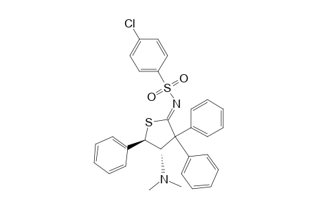 trans-4-chloro-N-(4-(dimethylamine)dihydro-3,3,5-triphenyl-2(3H)-thienylidene)-benzenesulfonamide