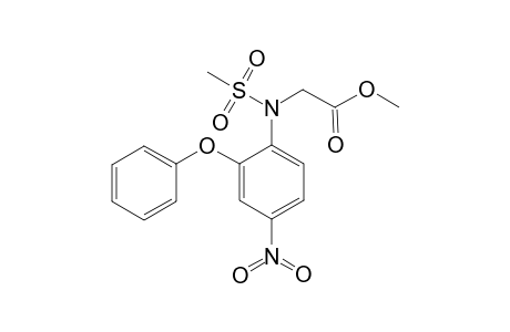 Acetic acid, 2-[(methylsulfonyl)(4-nitro-2-phenoxyphenyl)amino]-, methyl ester