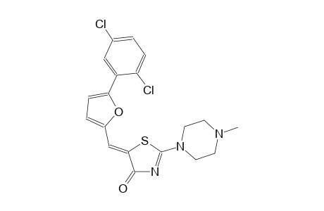 (5Z)-5-{[5-(2,5-dichlorophenyl)-2-furyl]methylene}-2-(4-methyl-1-piperazinyl)-1,3-thiazol-4(5H)-one
