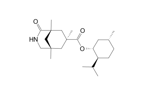 (1S,5R,7S)-1,5,7-Trimethyl-2-oxo-3-azabicyclo[3.3,1]nonan-7-carboxylic acid menthyl ester