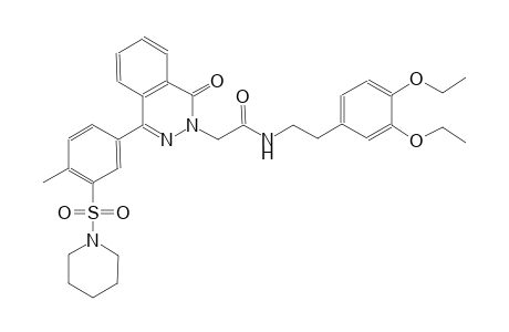 N-[2-(3,4-diethoxyphenyl)ethyl]-2-[1-keto-4-(4-methyl-3-piperidinosulfonyl-phenyl)phthalazin-2-yl]acetamide