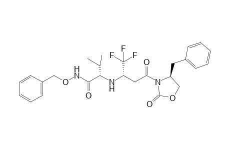 3-{1',6'-Dioxo-3'-(trifluoromethyl)-5'-[(benzyloxy)aminocarbonyl]-5'-methylhexyl}-4-benzyloxazolidin-2-one