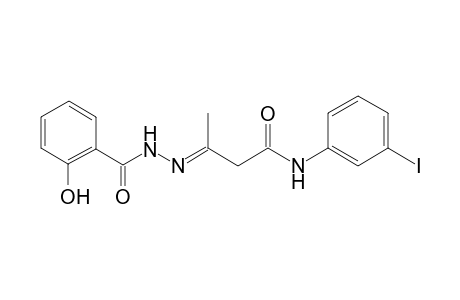 (3E)-3-[(2-Hydroxybenzoyl)hydrazono]-N-(3-iodophenyl)butanamide