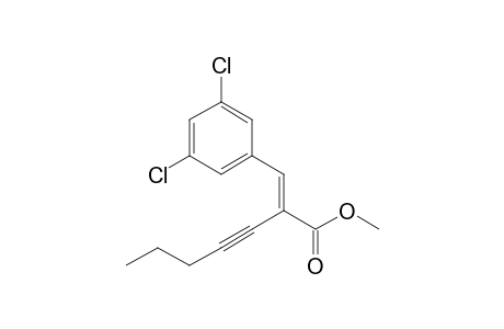 Methyl (E)-3-(3,5-dichlorophenyl)-2-(1-pentynyl)propenoate