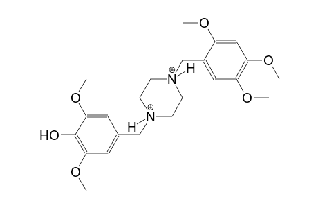 1-(4-hydroxy-3,5-dimethoxybenzyl)-4-(2,4,5-trimethoxybenzyl)piperazinediium