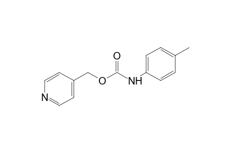 p-methylcarbanilic acid, 4-pyridylmethyl ester