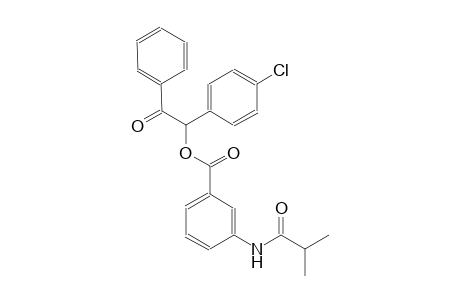 1-(4-chlorophenyl)-2-oxo-2-phenylethyl 3-(isobutyrylamino)benzoate