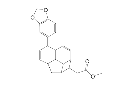 (1'RS,3'RS,6'SR,7'SR,10'SR,11'RS,12'RS,13'RS)-2-[6'-(3'',4''-methylenedioxyphenyl)tetracyclo[5.4.2.03,13.010,12]trideca-4',8'-dien-11'-yl]acetic acid
