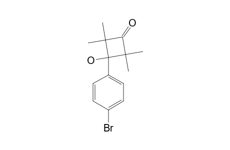 3-(4-BROMOPHENYL)-3-HYDROXYL-2,2,4,4-TETRAMETHYLCYCLOBUTANONE