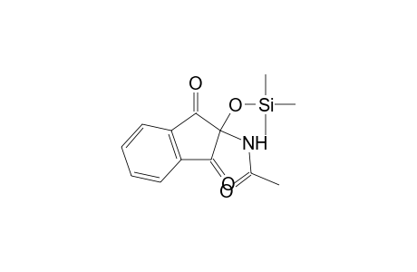 Acetamide, N-[2,3-dihydro-1,3-dioxo-2-[(trimethylsilyl)oxy]-1H-inden-2-yl]-