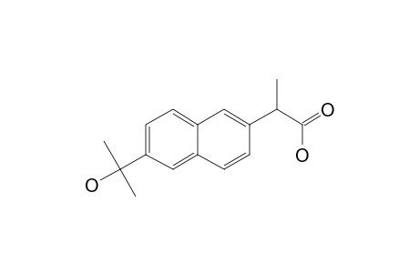 2-[6-(1-Hydroxy-1-methylethyl)naphthalen-2-yl]propanoic acid