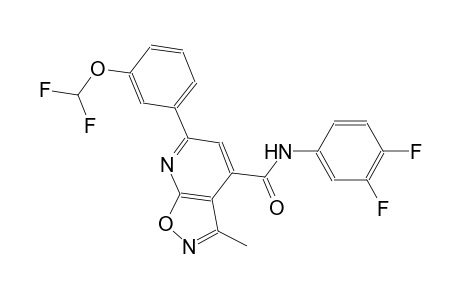 isoxazolo[5,4-b]pyridine-4-carboxamide, 6-[3-(difluoromethoxy)phenyl]-N-(3,4-difluorophenyl)-3-methyl-