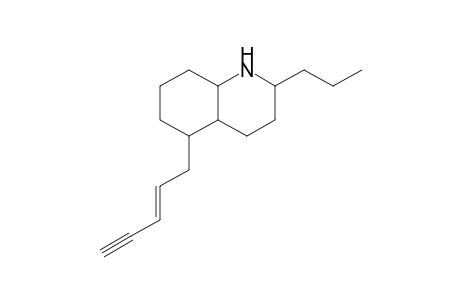 2-Propyl-5-(2'-penten-4'-yn-1'-yl)-decahydroquinoline
