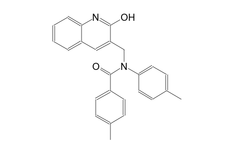 N-[(2-hydroxy-3-quinolinyl)methyl]-4-methyl-N-(4-methylphenyl)benzamide
