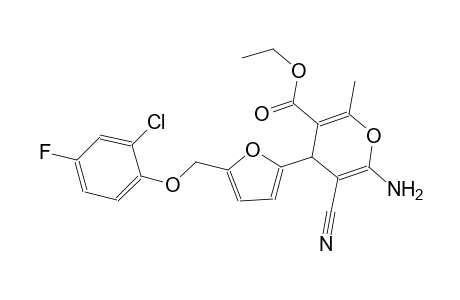 ethyl 6-amino-4-{5-[(2-chloro-4-fluorophenoxy)methyl]-2-furyl}-5-cyano-2-methyl-4H-pyran-3-carboxylate