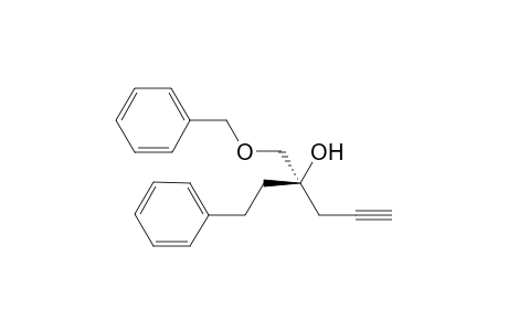 (R)-5-Benzyloxy-4-(phenylethyl)pentyn-4-ol