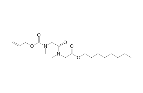 Sarcosylsarcosine, N-allyloxycarbonyl-, octyl ester