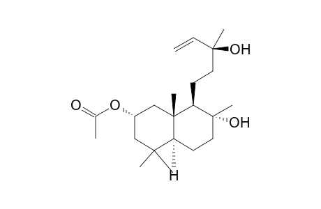 8.alpha.,13.beta.-dihydroxylabd-14-en-2.alpha.-yl acetate
