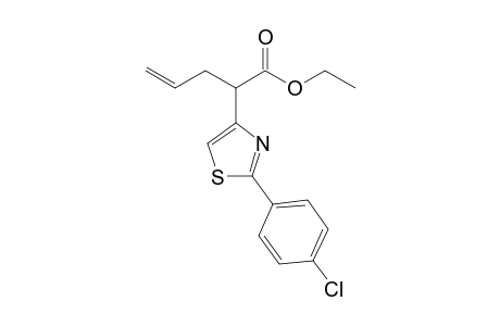 Ethyl 2-[2'-(4"-chlorophenyl)thiazol-4'-yl]pent-4-enoate