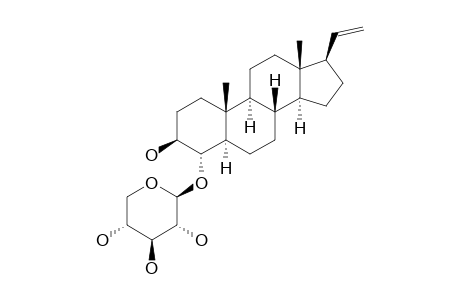 4-ALPHA-O-BETA-D-XYLOPYRANOSYLOXY-3-BETA-HYDROXY-5-ALPHA-PREGN-20-ENE