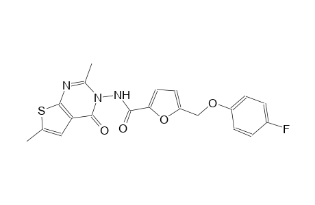 N-(2,6-dimethyl-4-oxothieno[2,3-d]pyrimidin-3(4H)-yl)-5-[(4-fluorophenoxy)methyl]-2-furamide