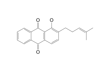 ANTHRASESAMONE-A;1-HYDROXY-2-(4-METHYLPENT-3-ENYL)-ANTHRAQUINONE