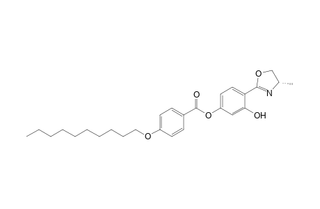 (4S)-4,5-Dihydro-2-[4'-(4"-decyloxy-benzoyloxy)-2'-hydroxy-phenyl]-4-methyl-oxazole