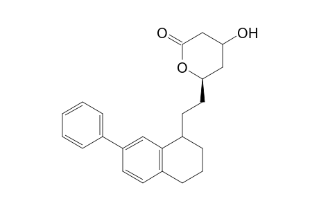 (6R)-4-Hydroxy-6-[2'-(1",2",3",4"-tetrahydro-7-phenyl-1"-naphthyl)ethyl]-3,4,5,6-tetrahydro-2H-pyran-2-one