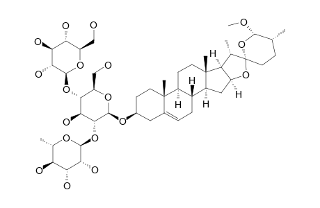 (25R,26R)-26-METHOXY-SPIROST-5-EN-3-BETA-OL-3-O-ALPHA-L-RHAMNOPYRANOSYL-(1->2)-O-[BETA-D-GLUCOPYRANOSYL-(1->4)]-BETA-D-GLUCOPYRANOSIDE