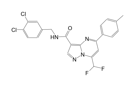 N-(3,4-dichlorobenzyl)-7-(difluoromethyl)-5-(4-methylphenyl)pyrazolo[1,5-a]pyrimidine-3-carboxamide