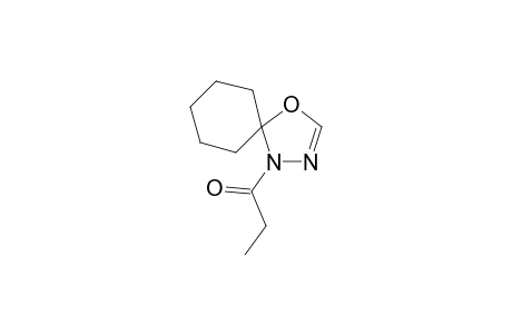 1-(4-oxa-1,2-diazaspiro[4.5]dec-2-en-1-yl)propan-1-one