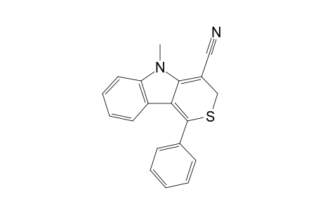 4-Cyano-5-methyl-1-phenyl-3H-indolo[3,2-c]thiopyran