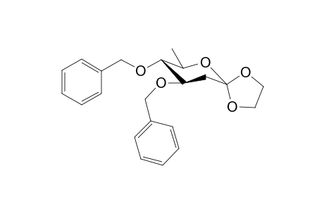 1,5-Anyhydro-3,4-bis(O-benzyl)-2,6-dideoxy-1,1-[1',2'-ethanediyldioxy]-D-arabino-hexitol