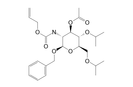BENZYL-3-O-ACETYL-2-ALLYLOXYCARBONYLAMINO-2-DESOXY-4,6-O-ISOPROPYLIDENE-BETA-D-GLUCOPYRANOSIDE