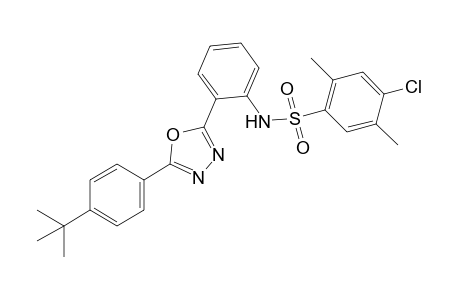 2'-[5-(p-tert-butylphenyl)-1,3,4-oxadiazol-2-yl]-4-chloro-2,5-xylenesulfonanilide