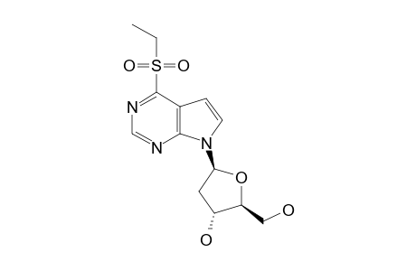 7-(2'-DEOXY-BETA-D-ERYTHRO-PENTOFURANOSYL)-4-(ETHYLSULFONYL)-7H-PYRROLO-[2,3-D]-PYRIMIDINE