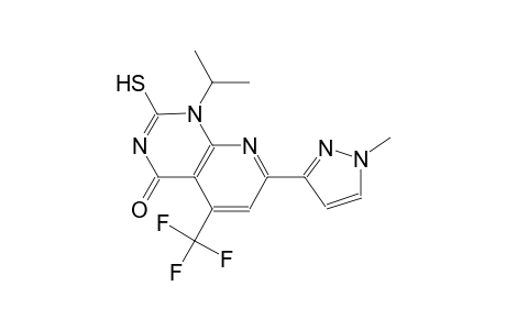 pyrido[2,3-d]pyrimidin-4(1H)-one, 2-mercapto-1-(1-methylethyl)-7-(1-methyl-1H-pyrazol-3-yl)-5-(trifluoromethyl)-