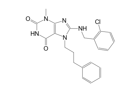 8-[(2-chlorobenzyl)amino]-3-methyl-7-(3-phenylpropyl)-3,7-dihydro-1H-purine-2,6-dione