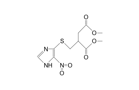 4(5)-(<2,3-Bis(methoxycarbonyl)propyl>thio)-5(4)-nitro-imidazole