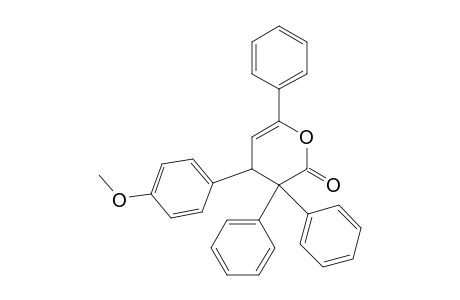 2H-Pyran-2-one, 3,4-dihydro-4-(4-methoxyphenyl)-3,3,6-triphenyl-